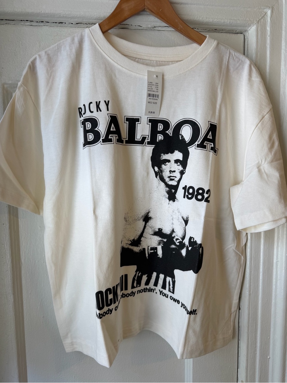 PacSun White Graphic 'Balboa 1982' Short Sleeve Tee